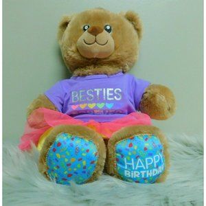 Build A Bear Happy Birthday Bear w/ Besties Skirt